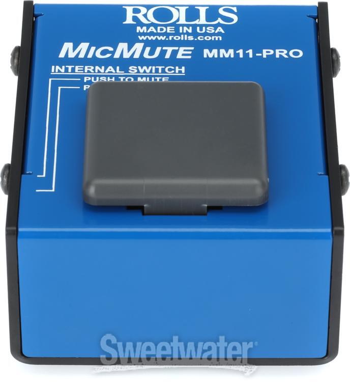 Rolls MM11-Pro MicMute Microphone Mute/Talk Switch