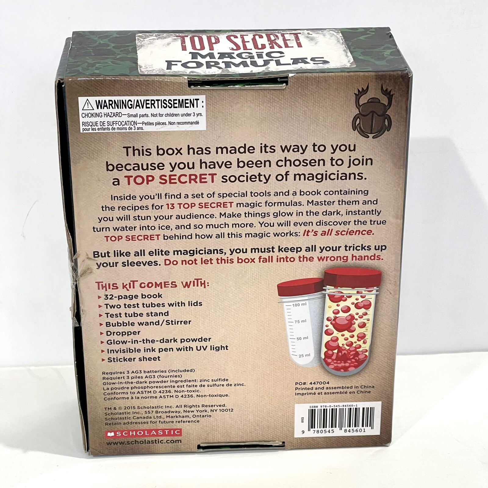 Scholastic Top Secret Magic Formulas Kit