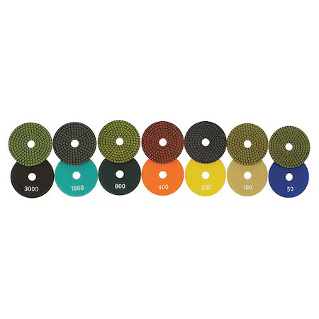 Diamond Vantage S-4Wpp-1500 Polishing Pad, 4 In. Dia., 1500 Grit