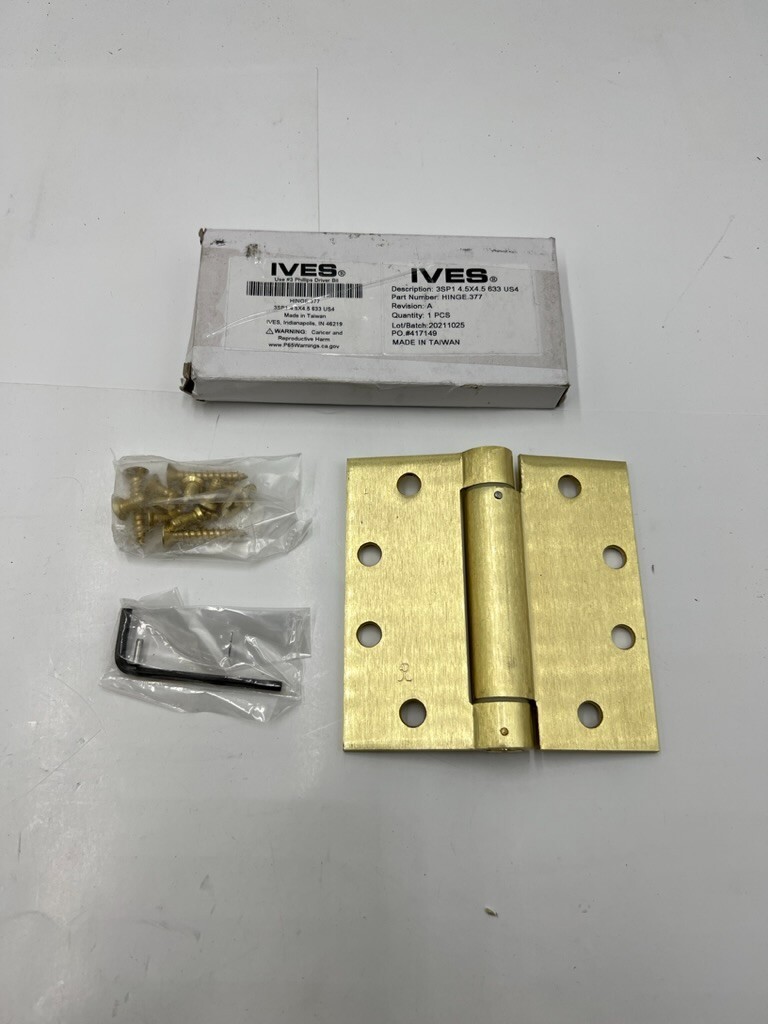 Genuine IVES Hinge with Hardware HINGE.377 3SP1 4.5x4.5 633 US4 Durable