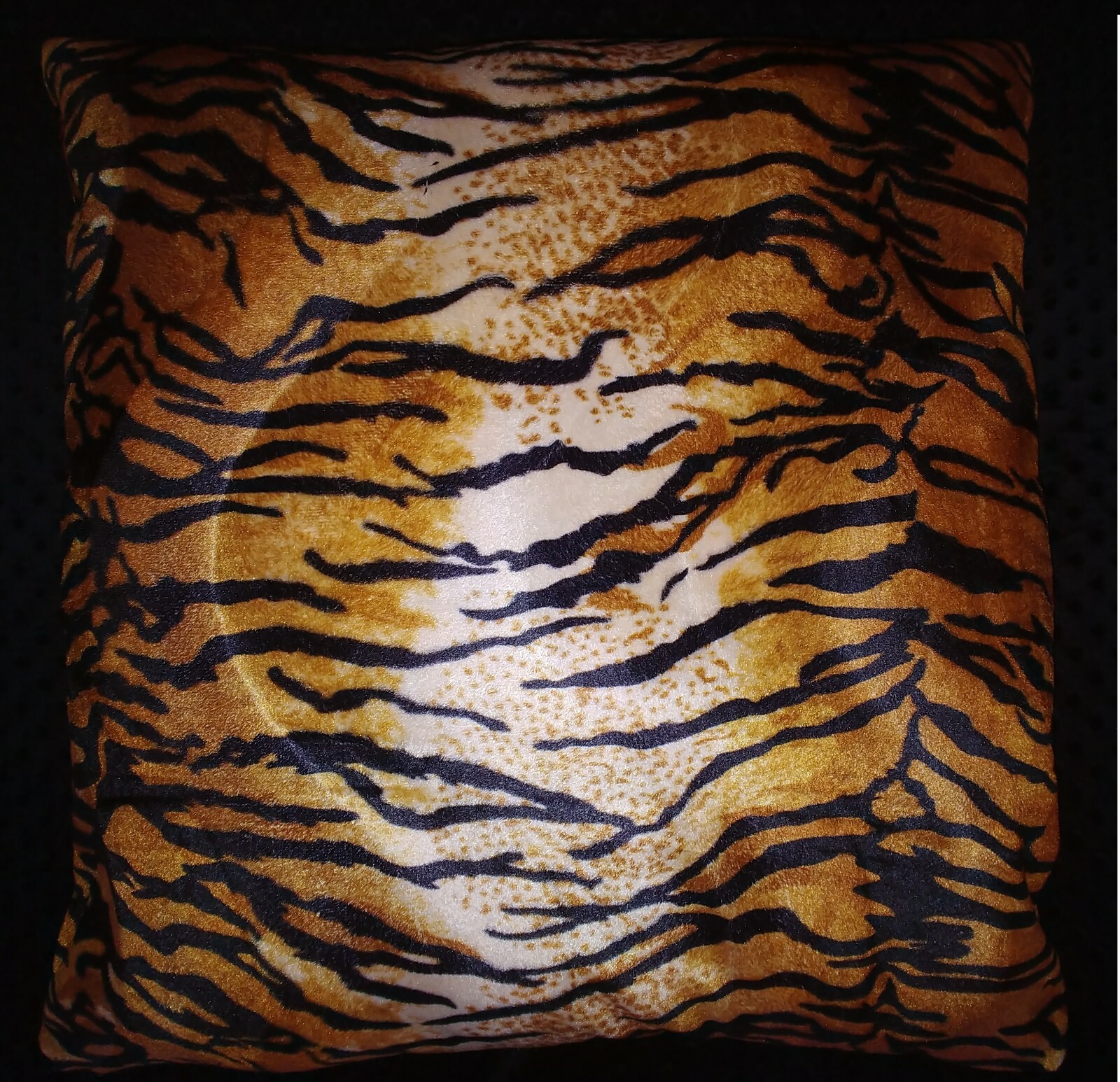 Tiger Print Safari Pillow Cover Faux Fur Pillow 14x14 (set of 2)