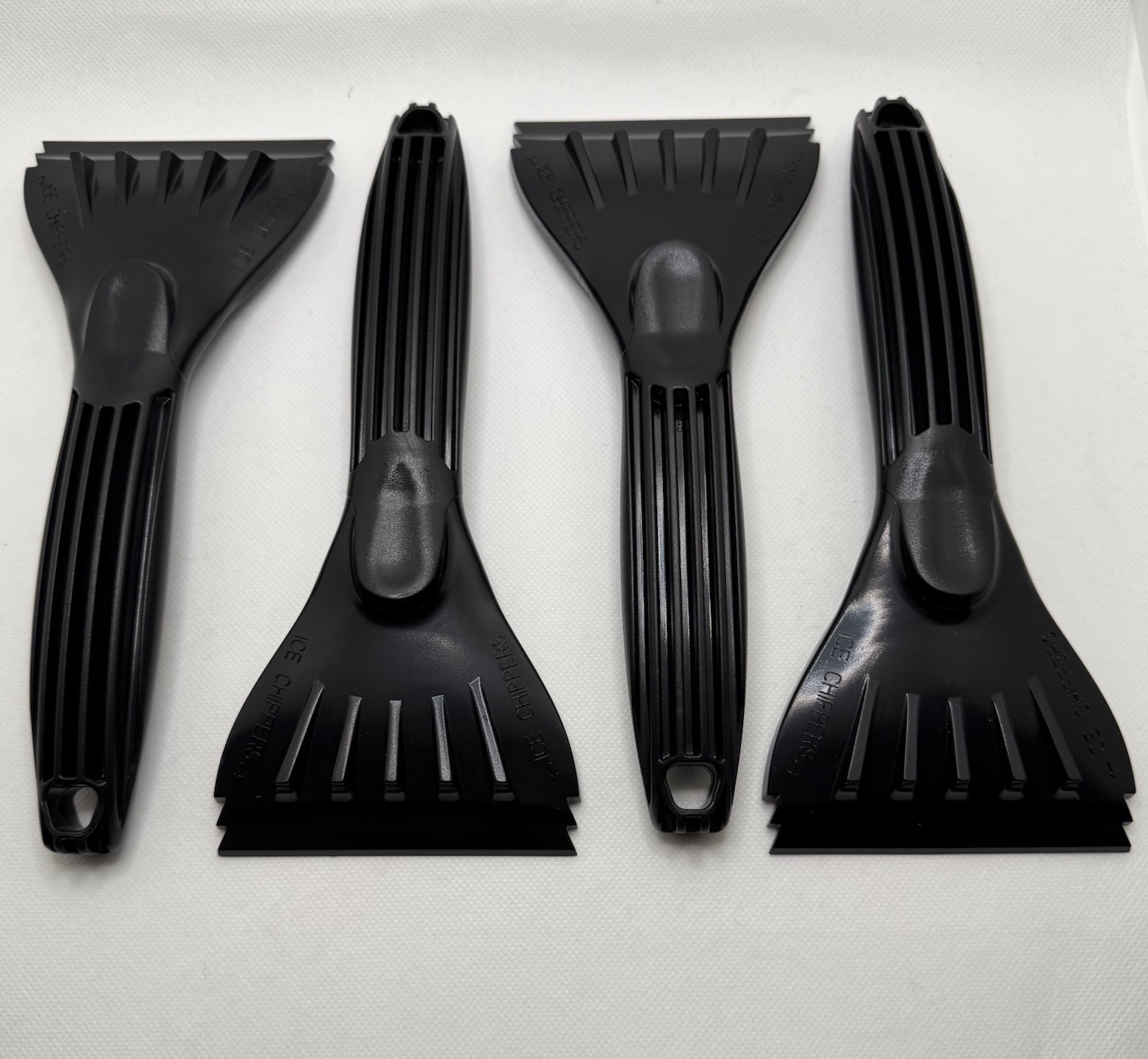 (4x) BLACK 9" Ergonomic Car Window Cleaner Windshield Snow Ice Scraper Chipper