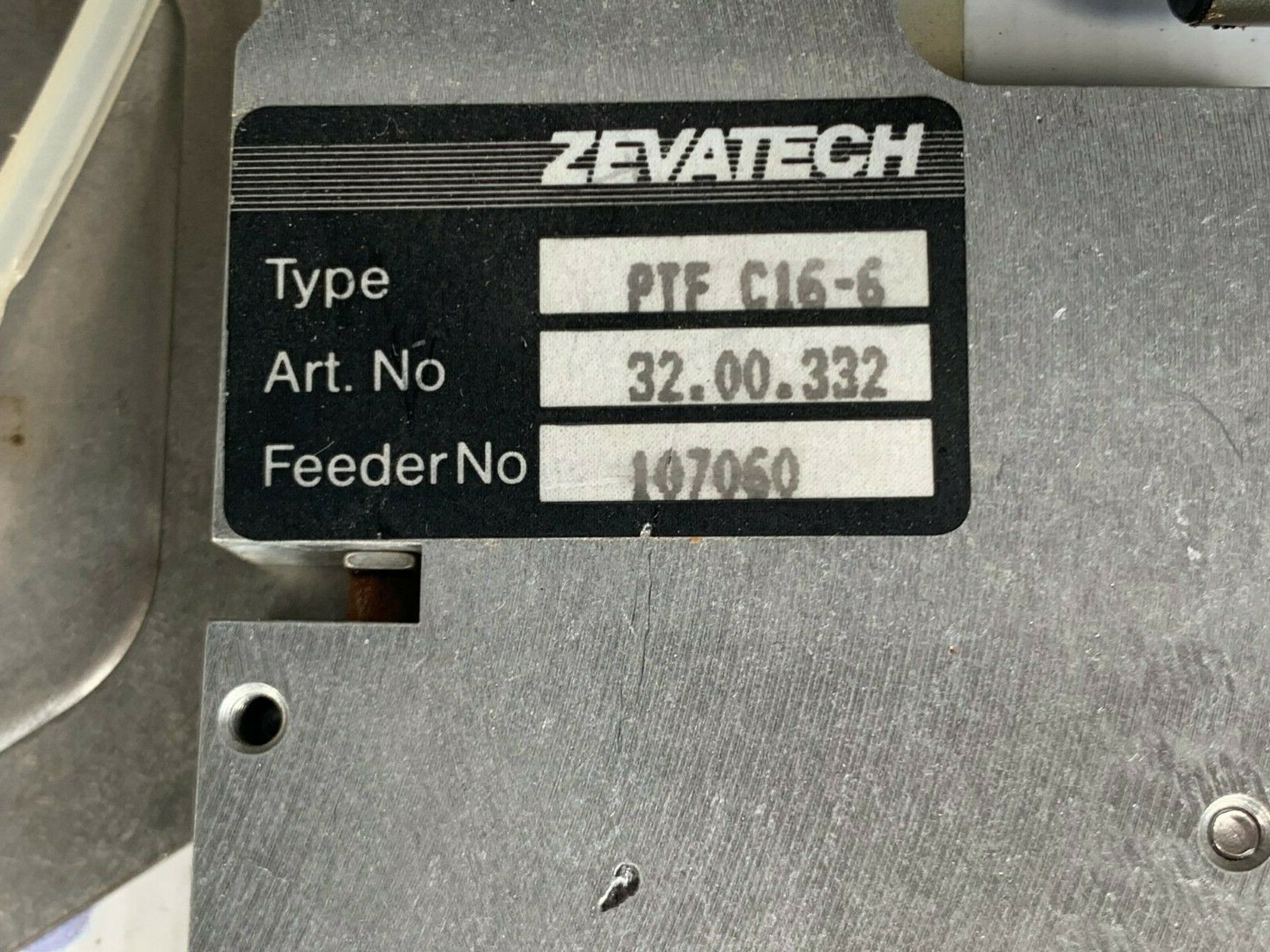 ZEVATECH PTF C16-6 TAPE FEEDER