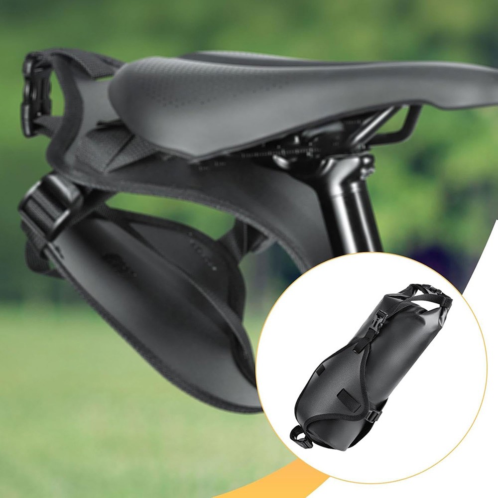 Bicycle Saddlebag Mount Rack Quick Release with 7L Bag Under Seat Bag Bracket US