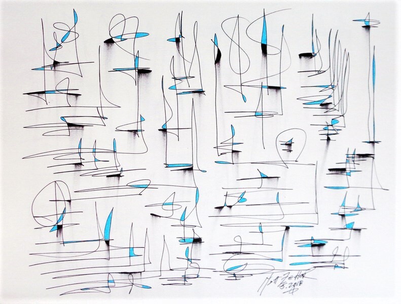 Matt Zedler Original | Drawing  | #B324 | 1 of 1 | 9 x 12" | Ink on Paper | $300