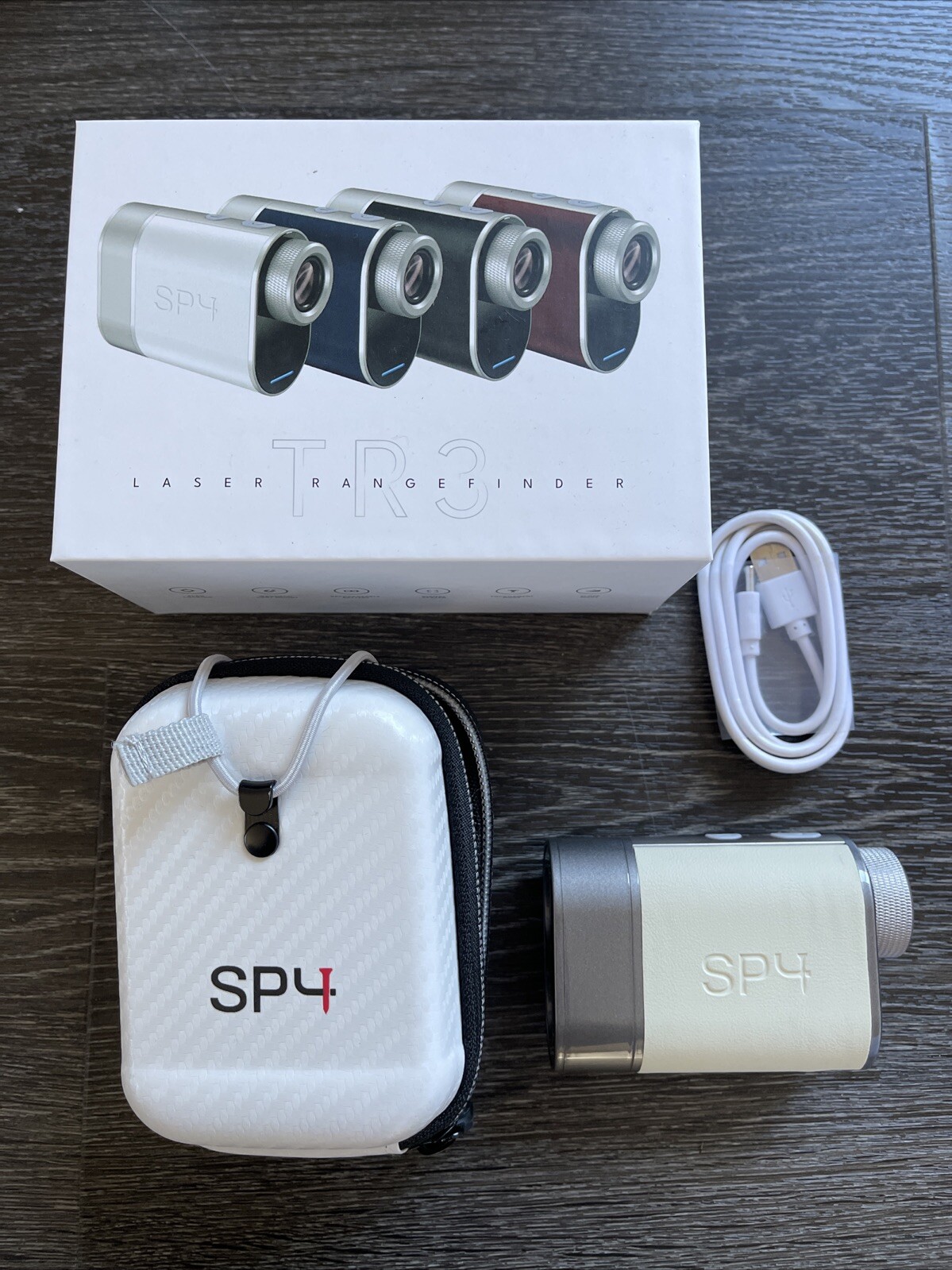 NEW Laser Golf Rangefinder Short Par 4 SP4 TR3 NIB White Magnetic & Slope $250
