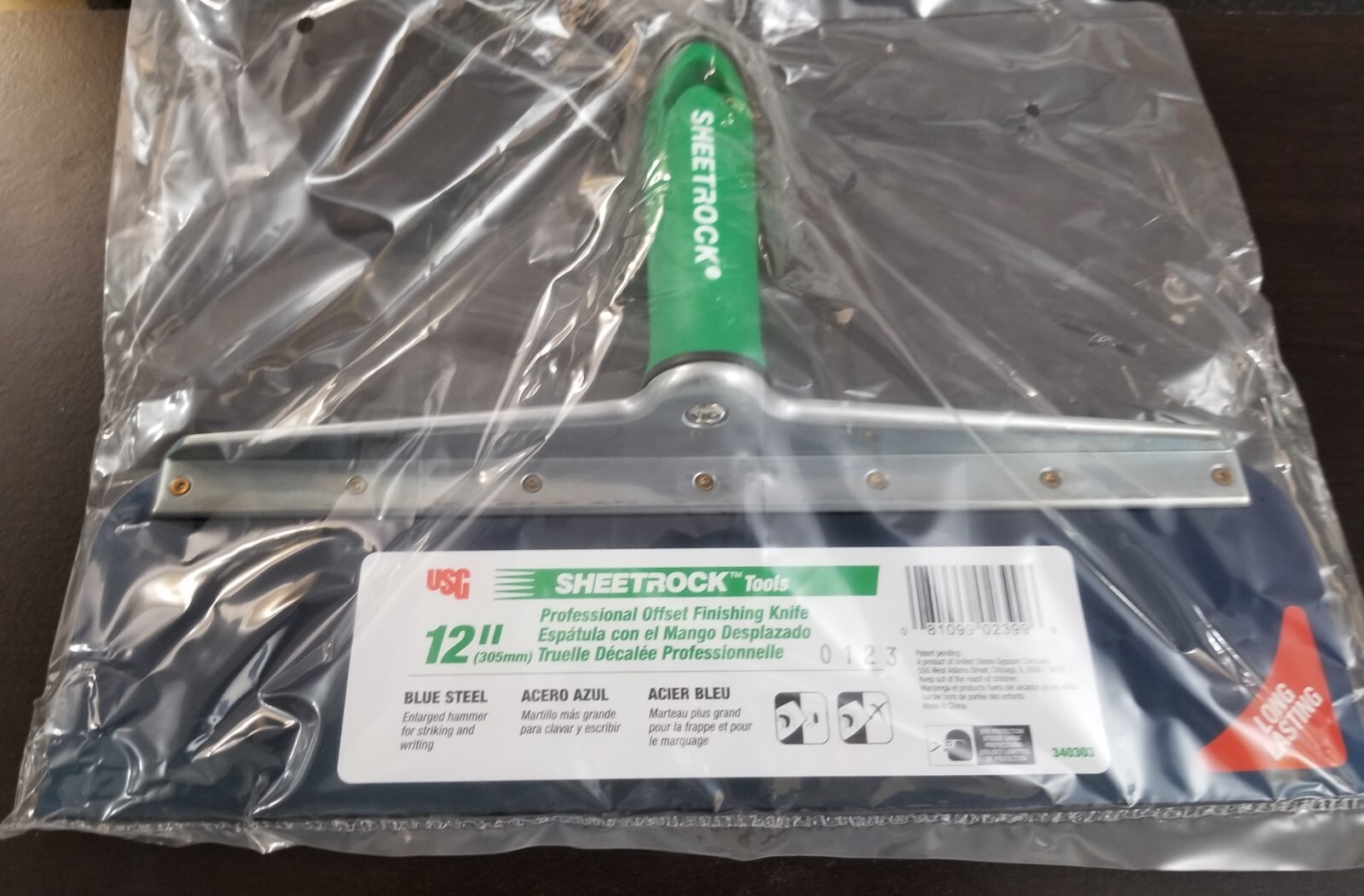 USG Sheetrock 12" Professional Offset Drywall Taping Finishing Knife 340303 New!