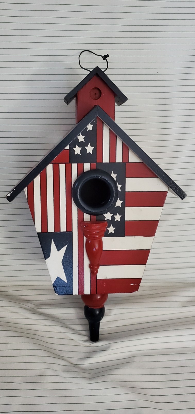 JDY INC. DANVILLE, VA WOODEN BIRD HOUSE