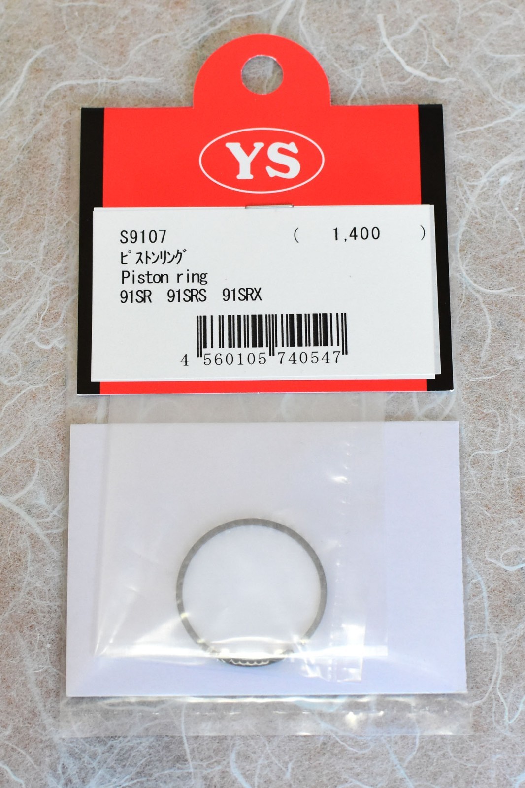 YS Engines Piston Ring 91SR 91SRX #S9107 NEW OEM Replacement