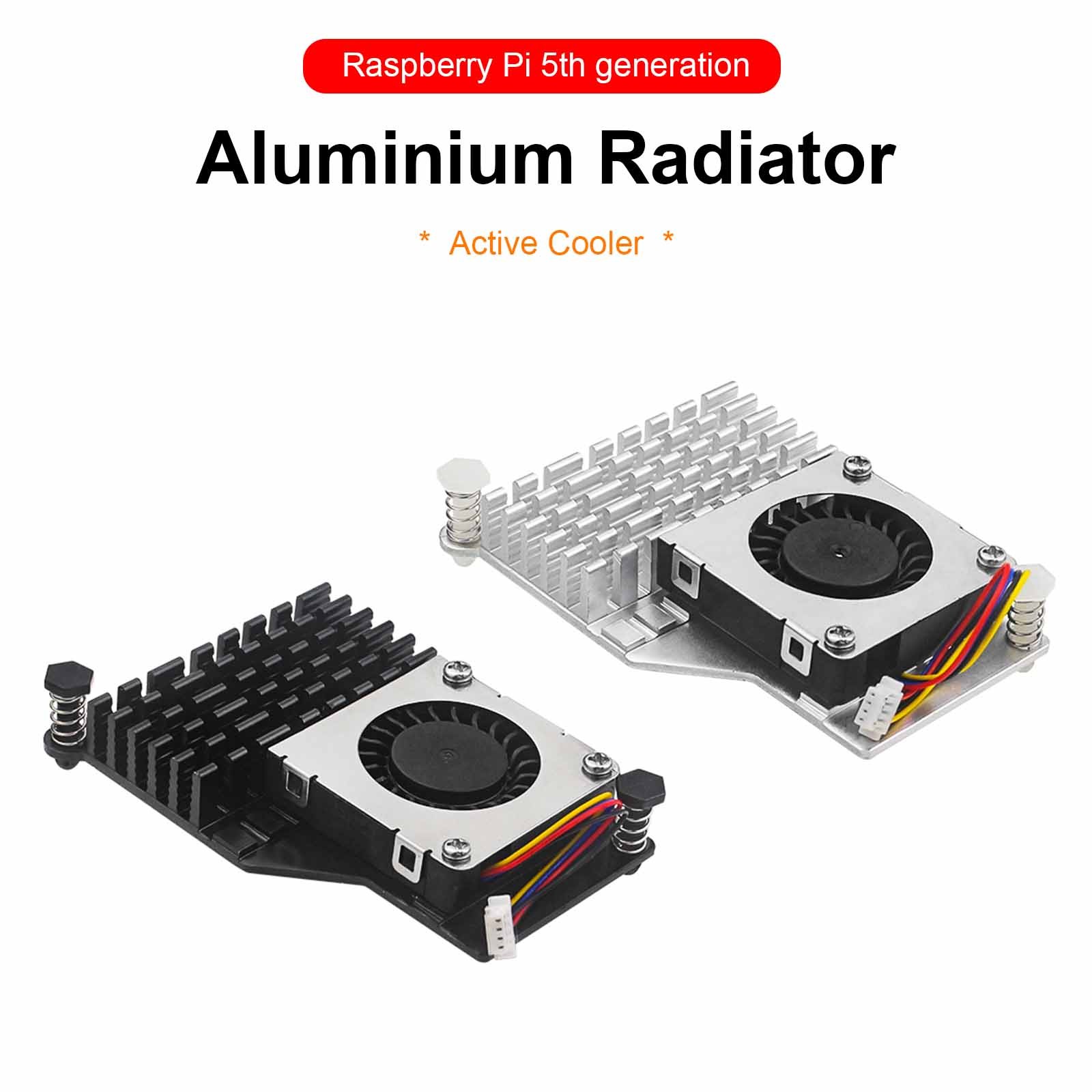 Radiator Active Cooler Raspberry Pi 5th Generation Aluminum Heat Sink Blower Fan