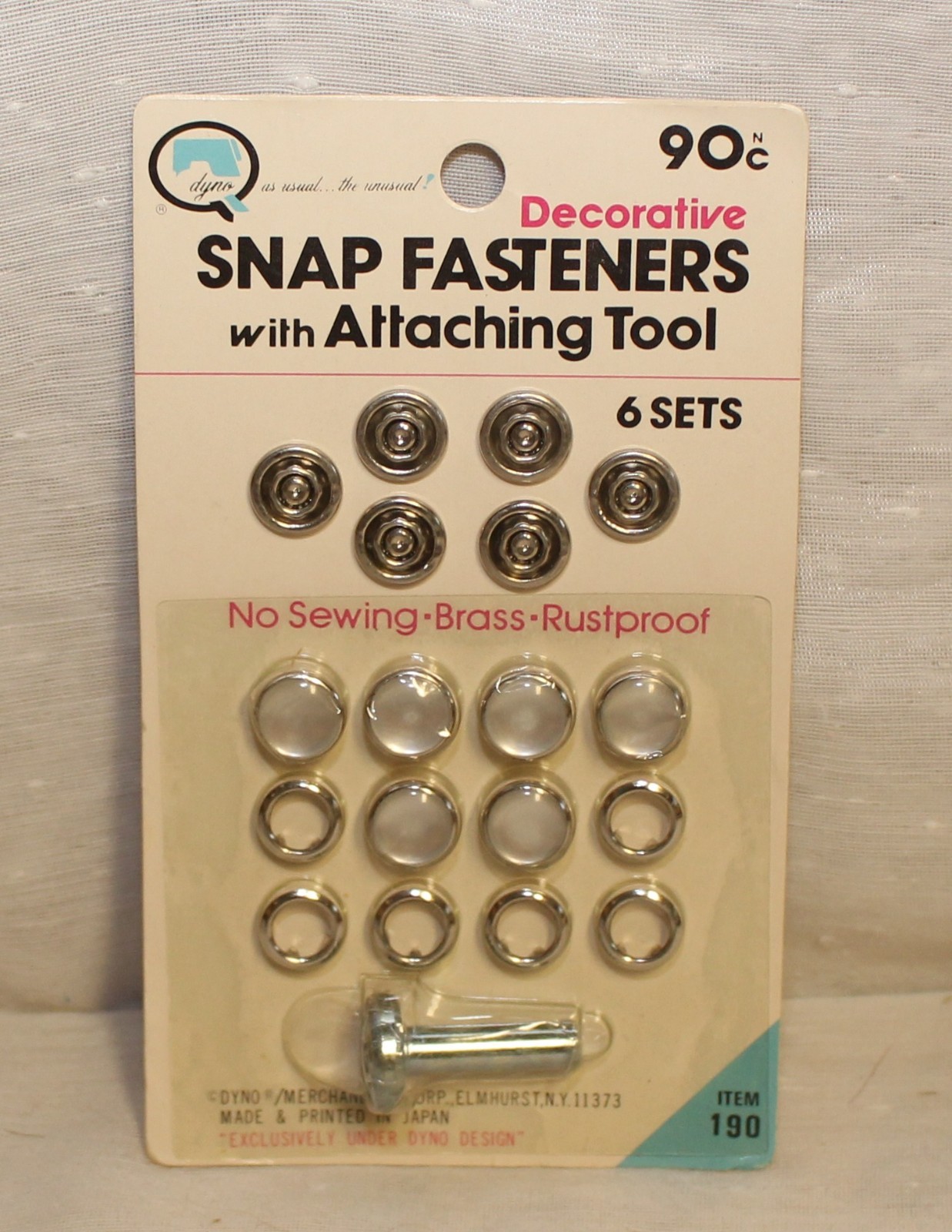 DYNO Snap Fastener Kit and Snap Fasteners with Attaching tool NEW
