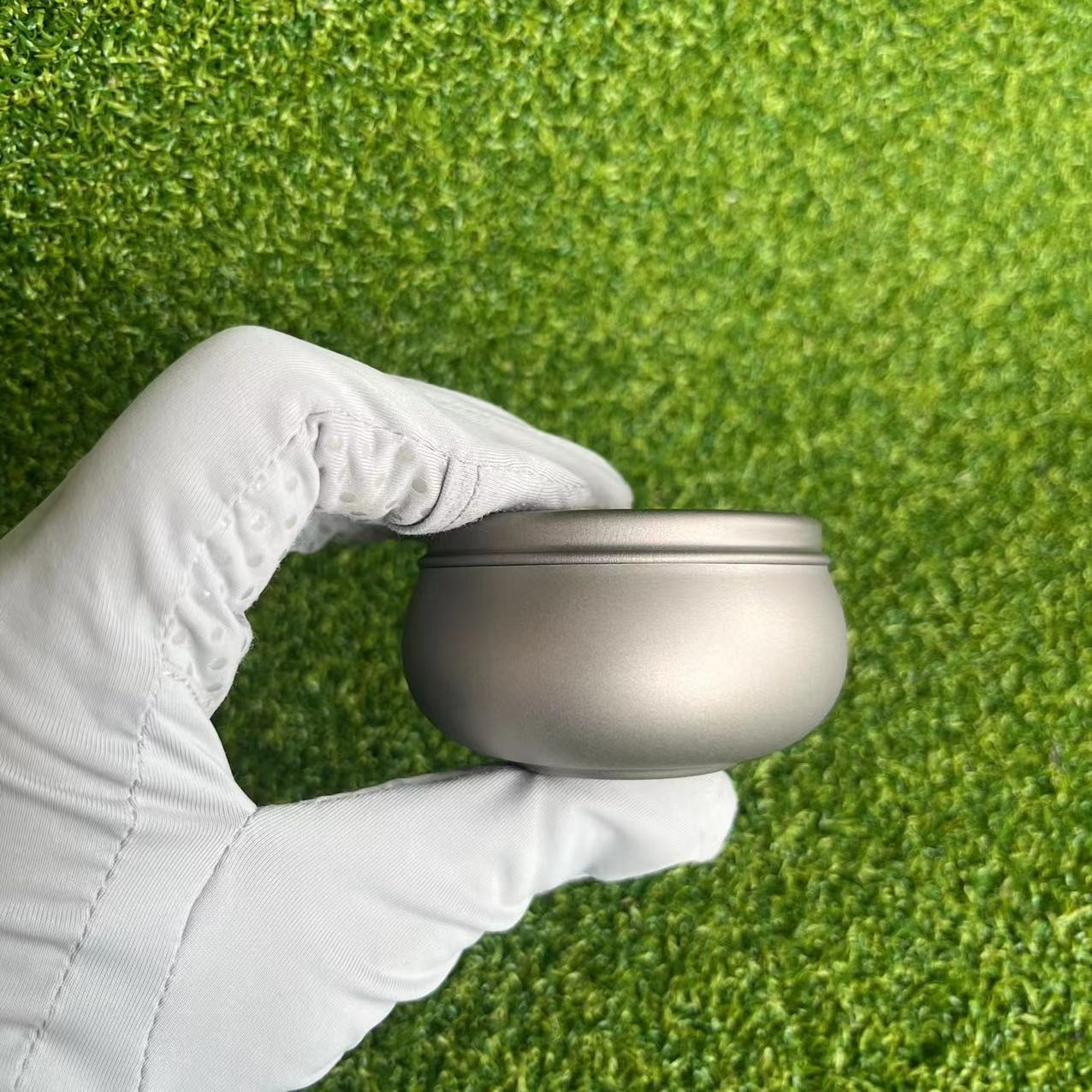 Pure Titanium Waterproof Container can Pill Case Holder Box Tea Storage Jar EDC