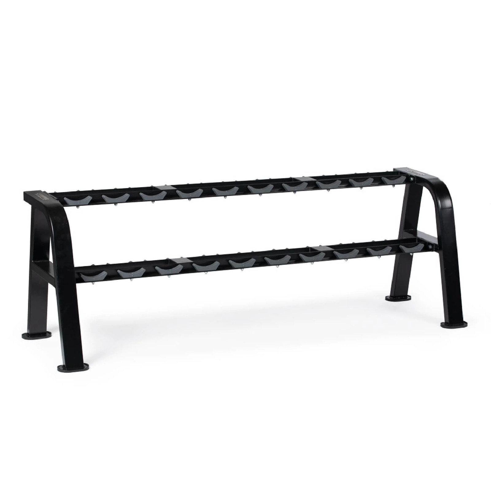 Titan Fitness 2 Tier Saddle-Style Dumbbell Weight Rack, Store 20 Dumbbells