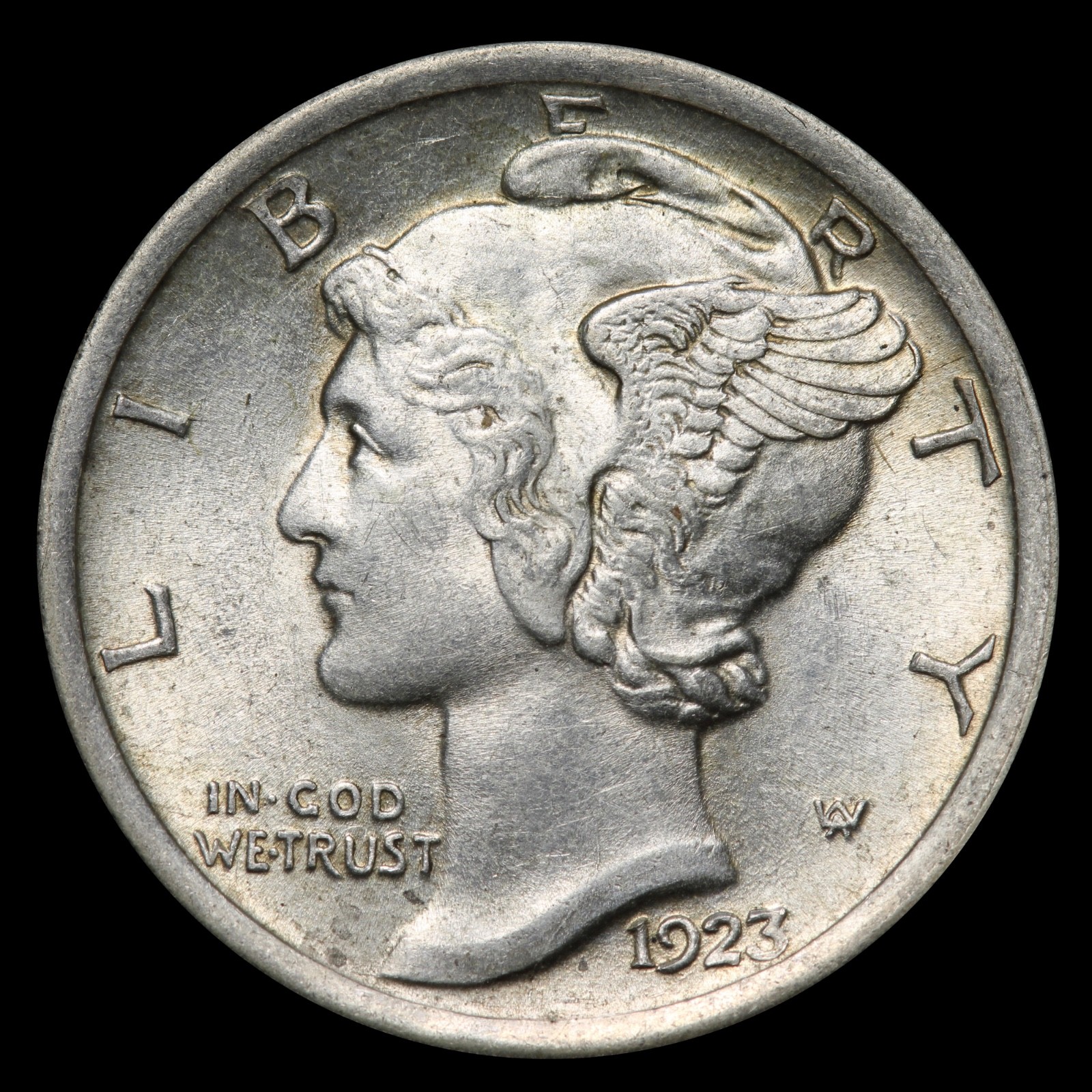 UNC 1923 Mercury Dime With Full Split Bands FSB *YGDD*