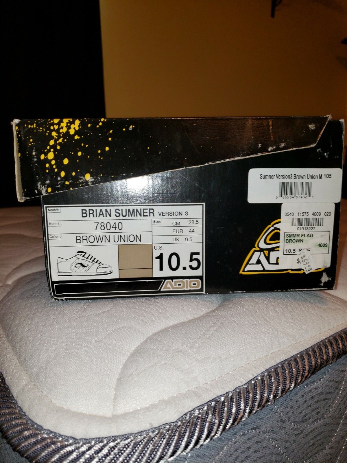 Brian Sumner Adio Brown Union Skate Shoes