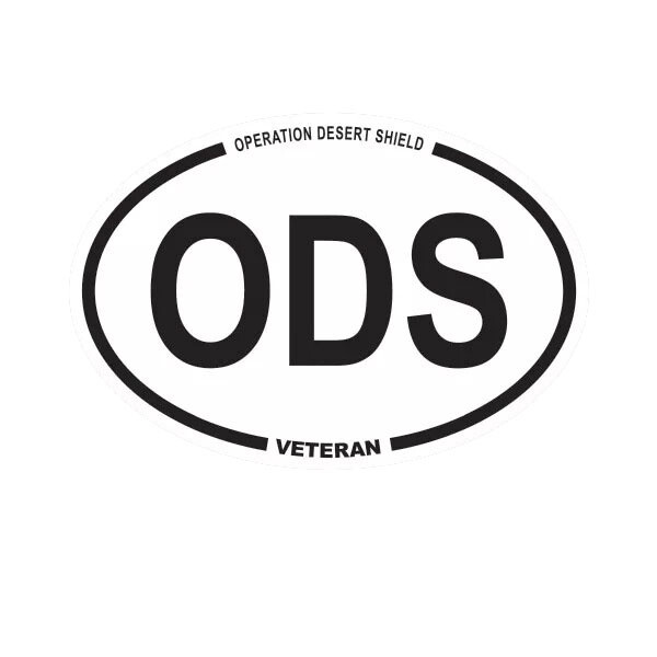 Operation Desert Shield Veteran ODS Oval Sticker Decal