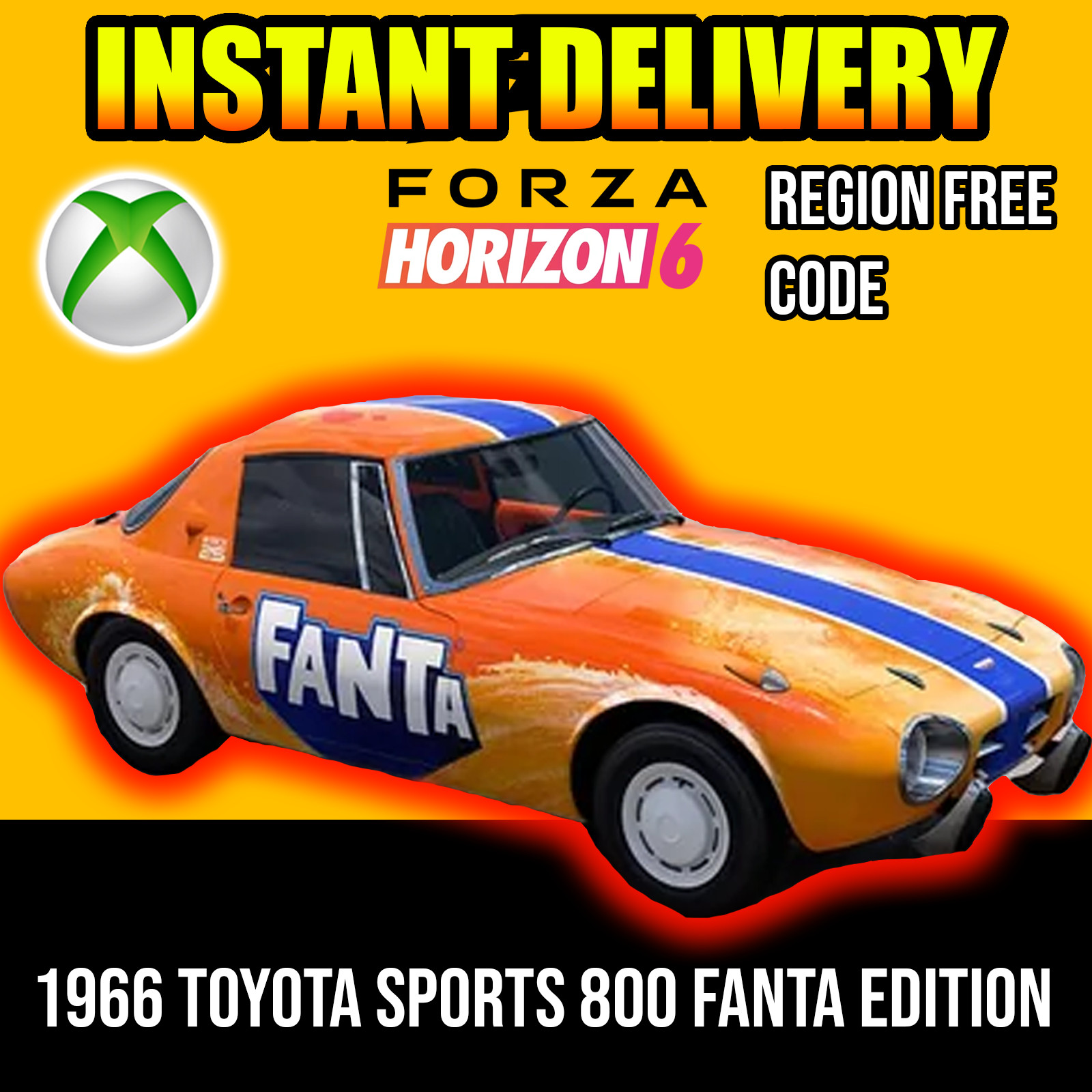Forza Horizon 6: 1966 Toyota Sports 800 Fanta Edition | Global | Xbox CODE | FH6
