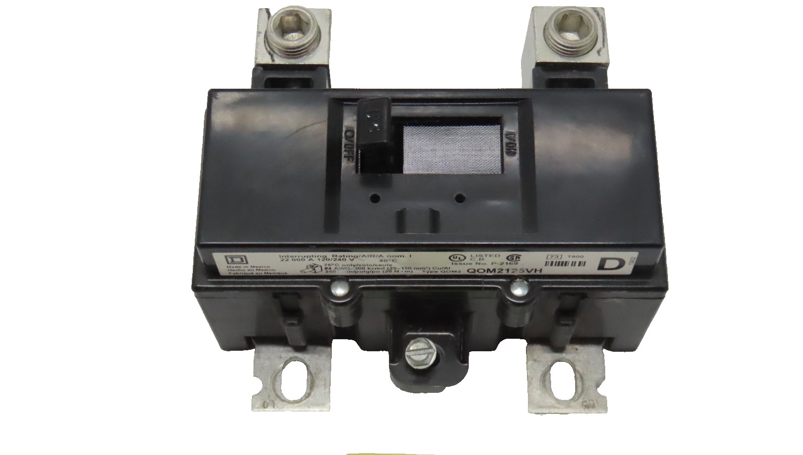 SQUARE D CIRCUIT BREAKER QOM2125VH USED