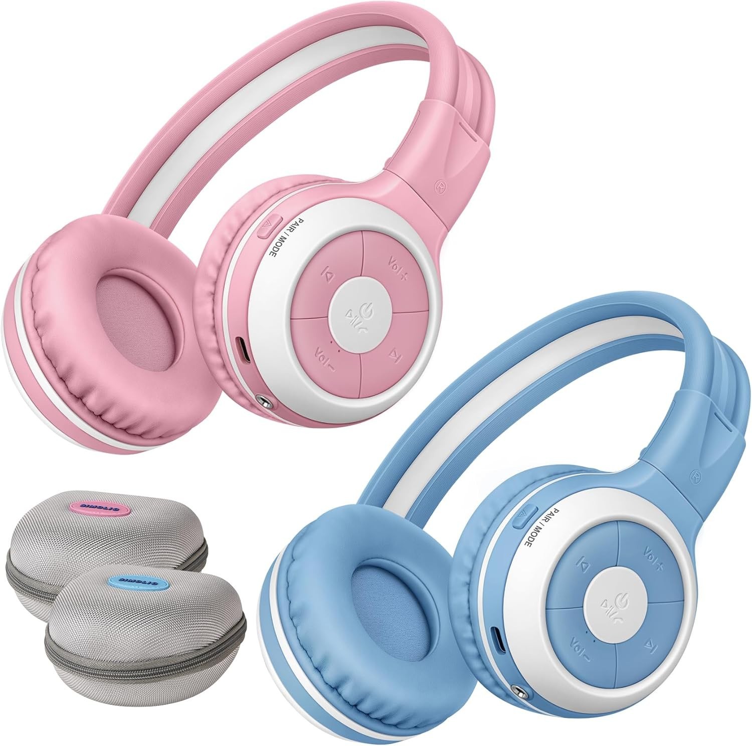 SIMOLIO AuraCast Kids Bluetooth Headphones - Group Listening Wireless Sharing