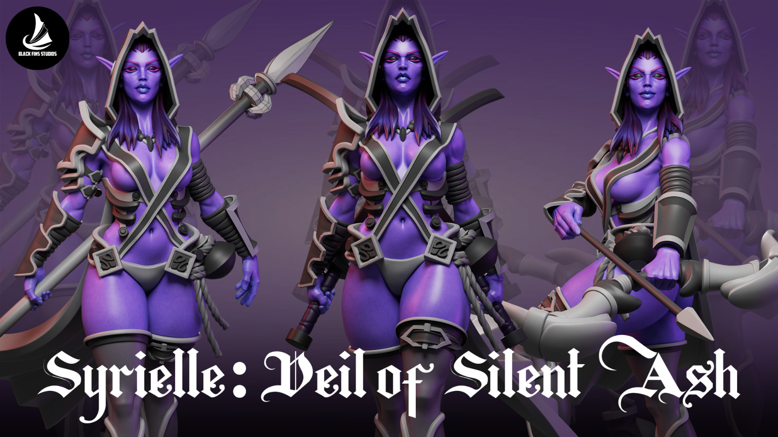 Dungeons & Dragons Playable Character Female Elf Syrielle Ranger, Monk, Fighter