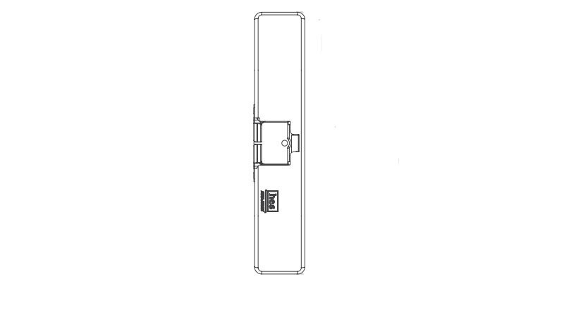 HES 9700 606 Electric Strike Satin Brass