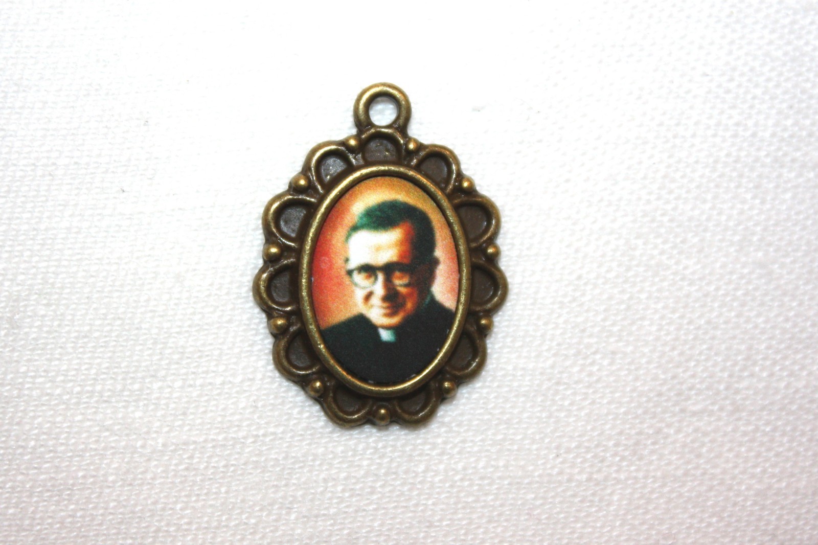 St. Josemaria Escriva Rosary Mini-Medal # 2/Choice of Silver/Bronze/Antique Gold