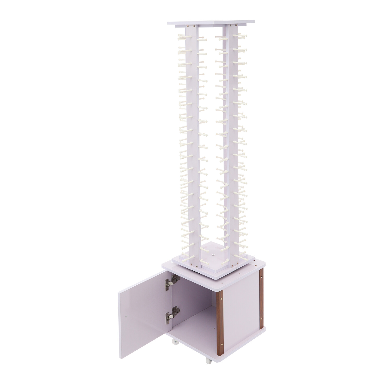 72-Pair Eyeglass Display Rack Floor-standing Rotating Glasses Storage Stand