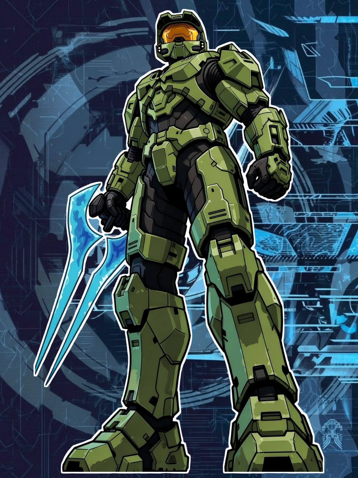 Halo Master Chief 6" High Quality Vinyl Sticker