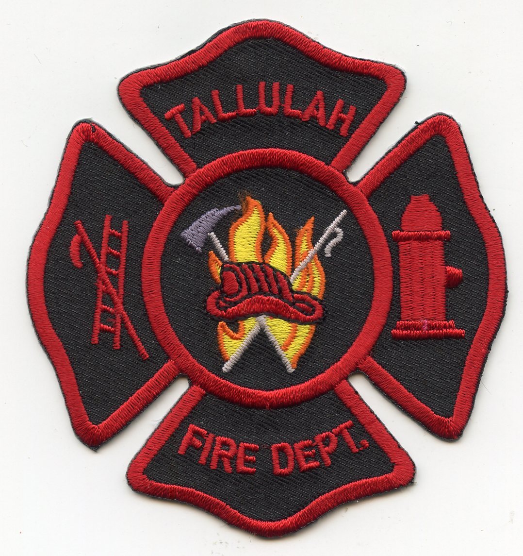 old vintage TALLULAH LOUISIANA LA FIRE PATCH