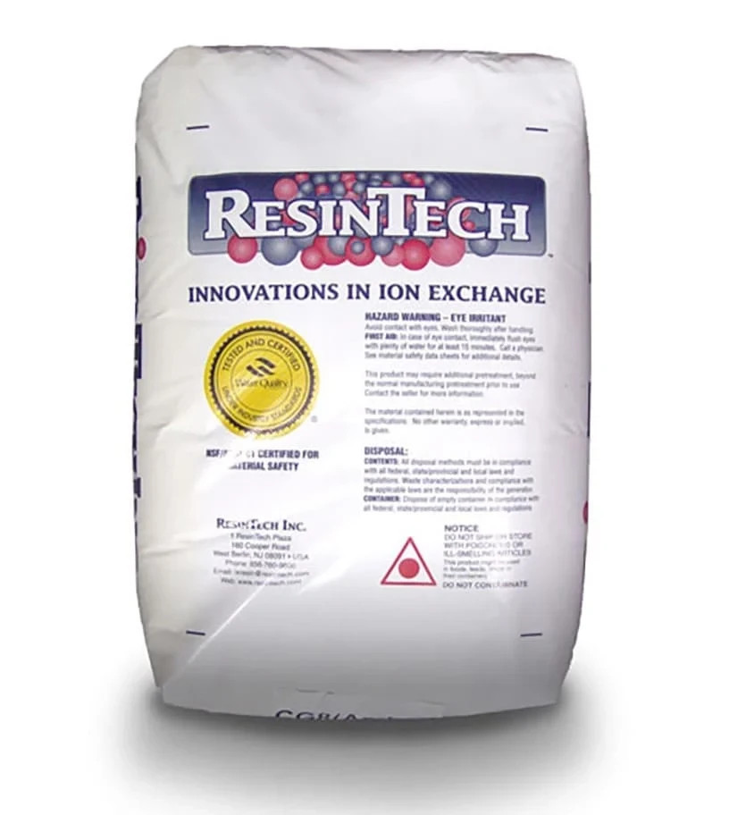 Resintech CG-8  Water Softener Replacement Resin 8% Cross Linked 1 Cu Ft Media