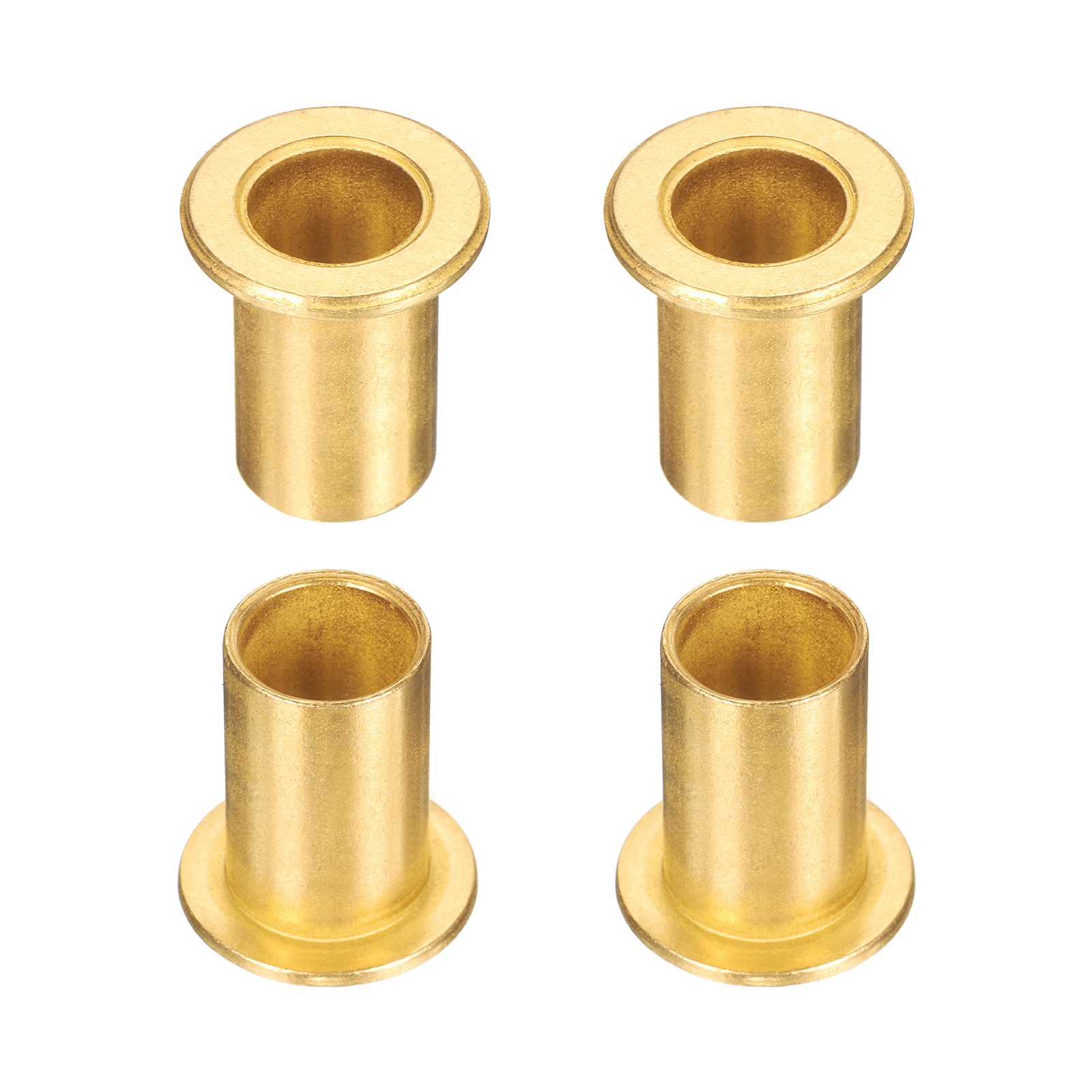4Pcs Flange Sleeve Bearings 10x12x20mm Self-Lubricating Sintered Bronze Bushing