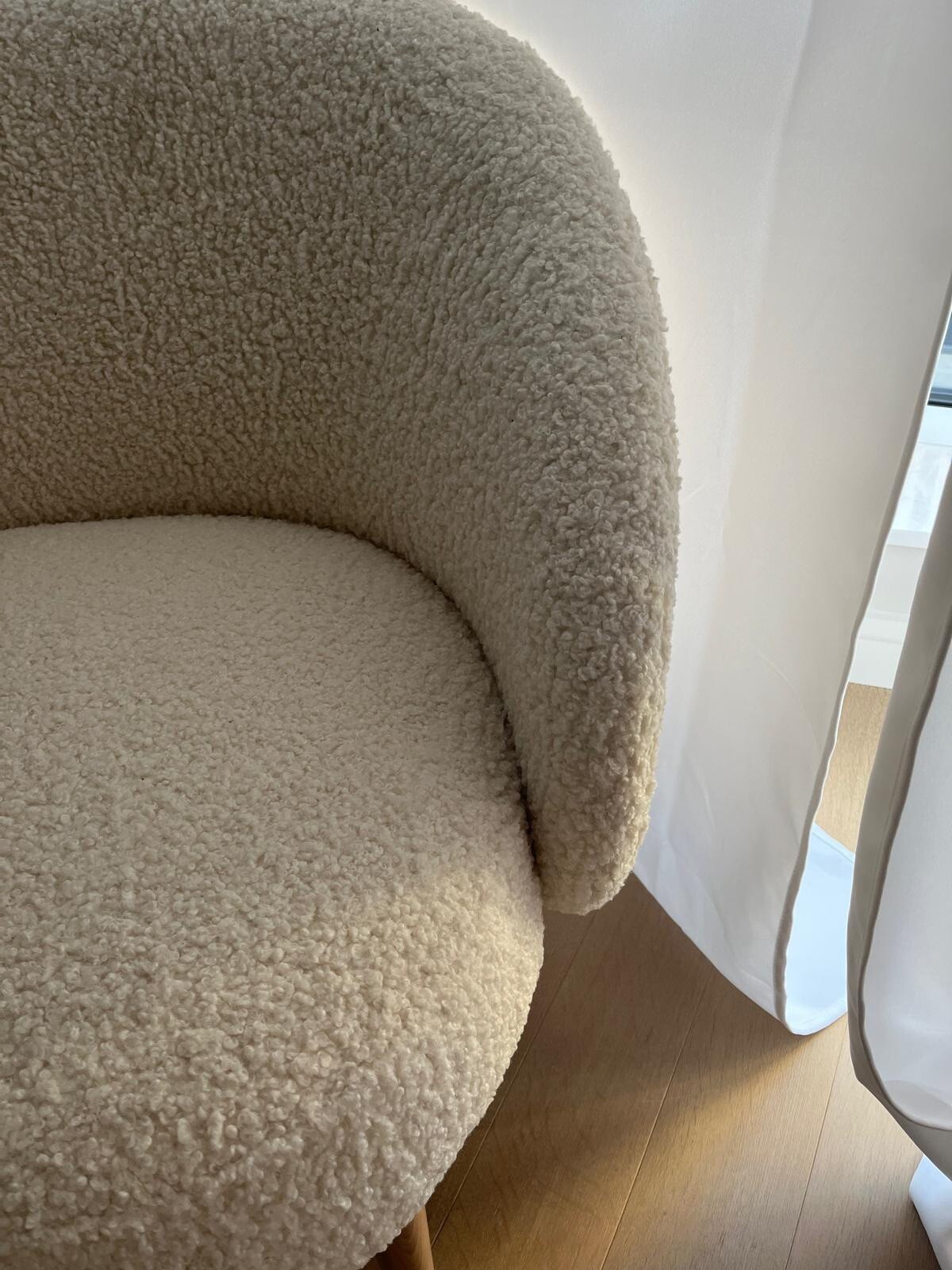 Habitat | Ash Boucle Accent Chair | Cream