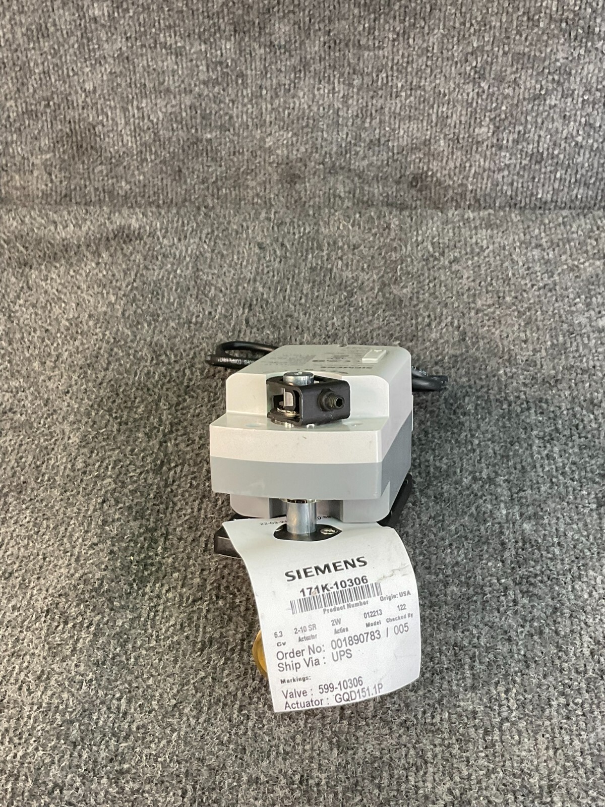 Siemens GQD151.1P Electric Damper Modulating Control 34298