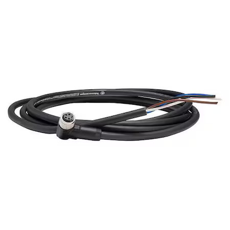 Telemecanique Sensors Xzcp1041l2 Cordset, 6.56 Ft., Black, 250Vac/300Vdc