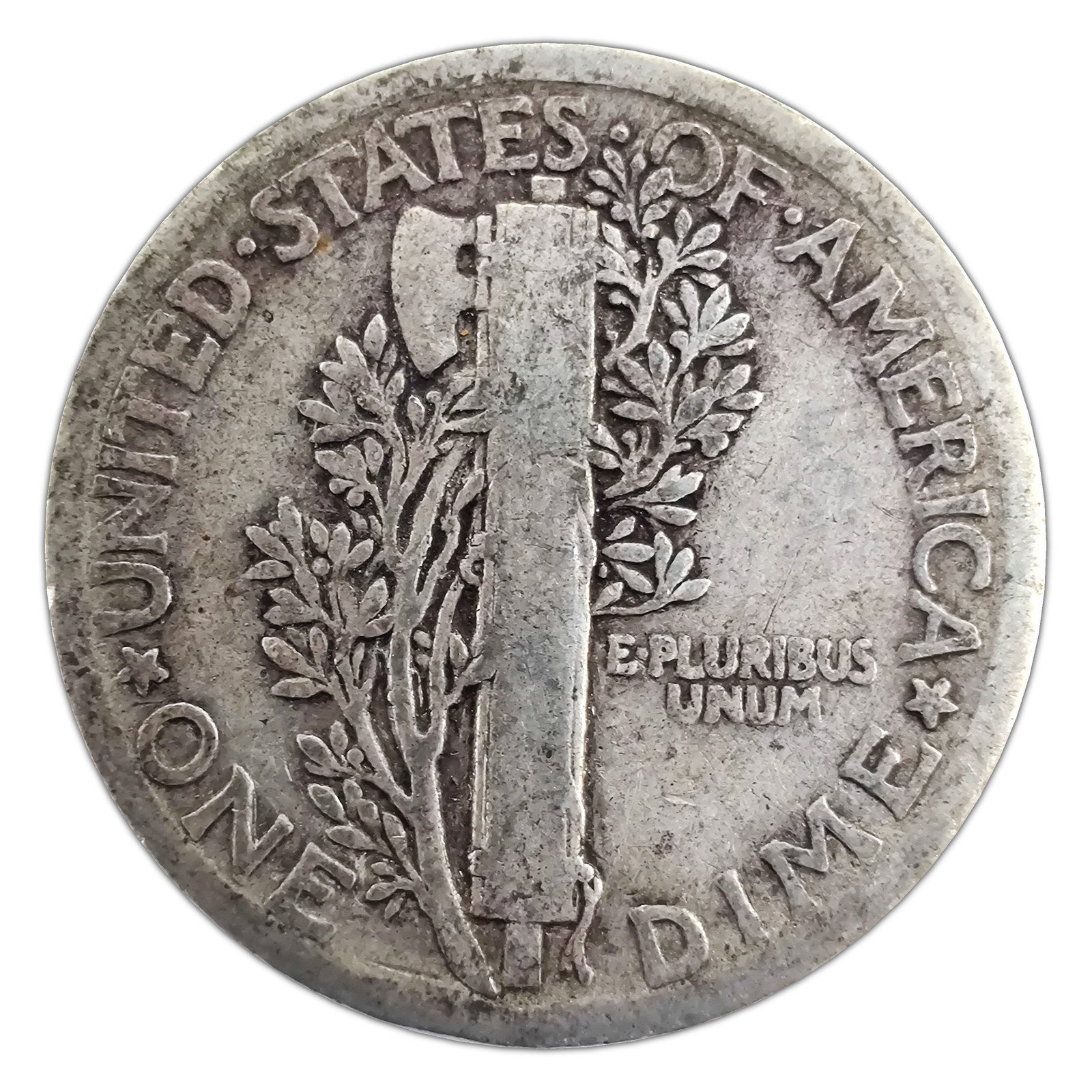 1923-P Mercury Dime G Good 90% Silver
