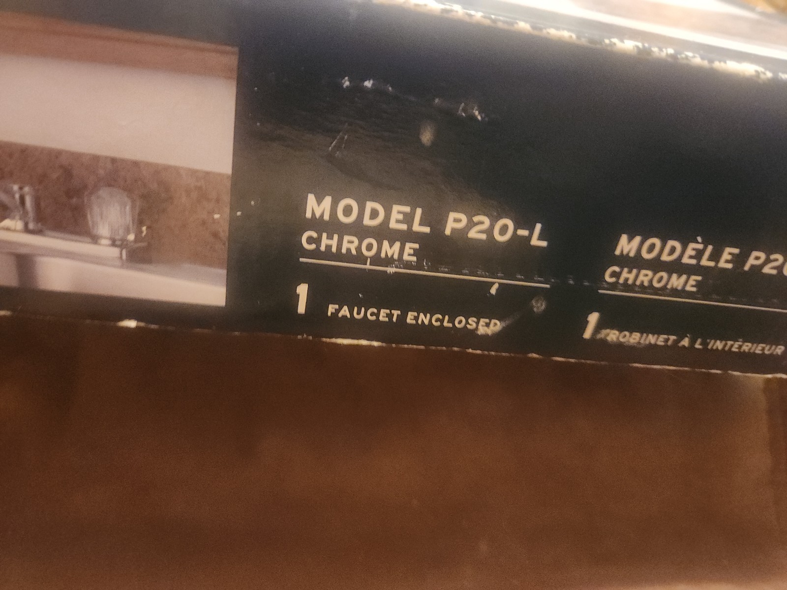 PEERLESS Chrome Kitchen Faucet Model P20-L 2 Hole Configuration New Open Box FP