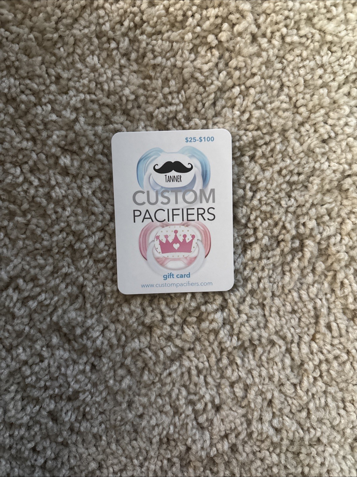 $30 Custom Pacifiers Gift Card