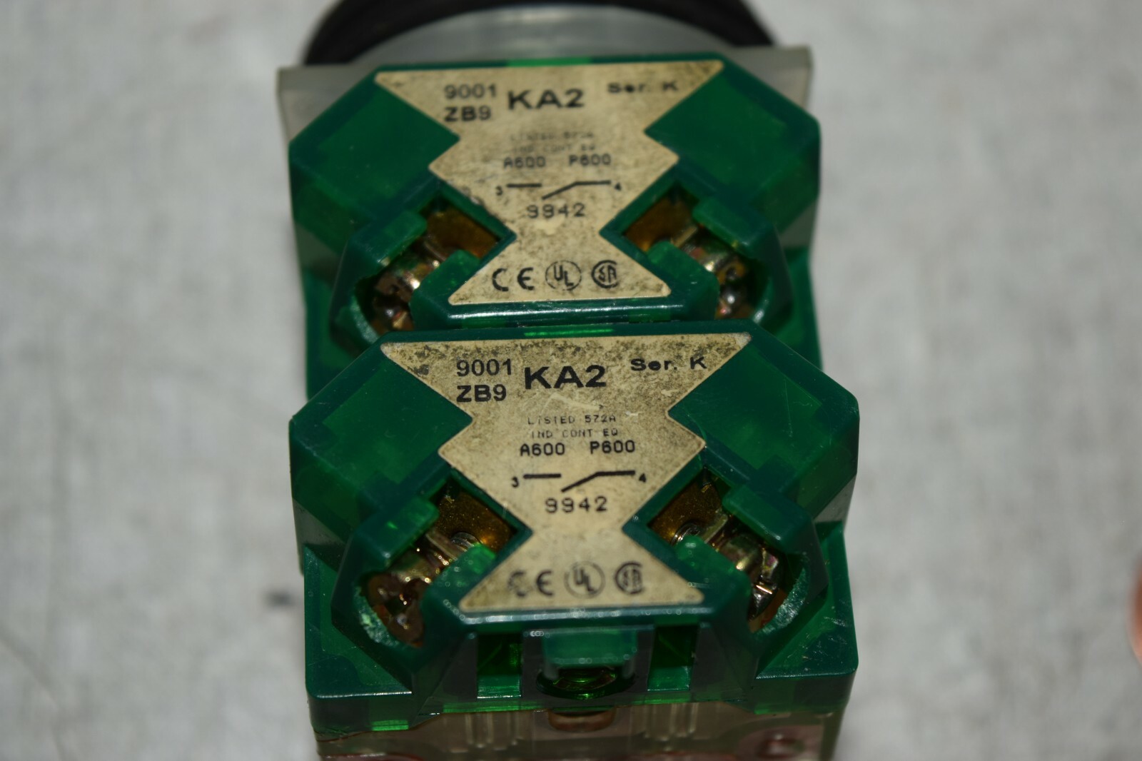 Square D 9001 ZB9 Ser. K Selector Switch
