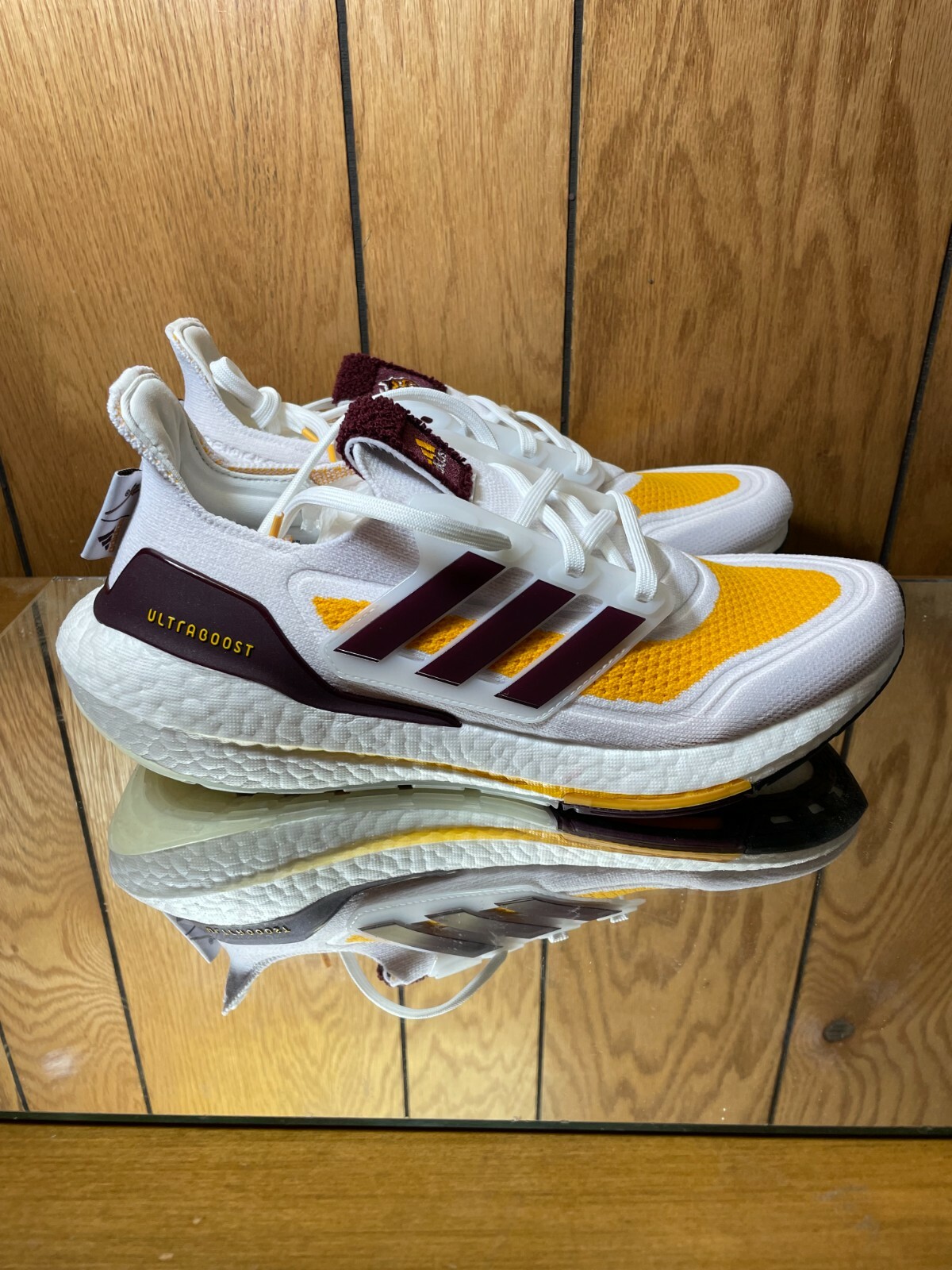 Adidas Ultraboost 21 Mens NCAA Arizona State Sun Devils ASU Sparky GX7968 s 9