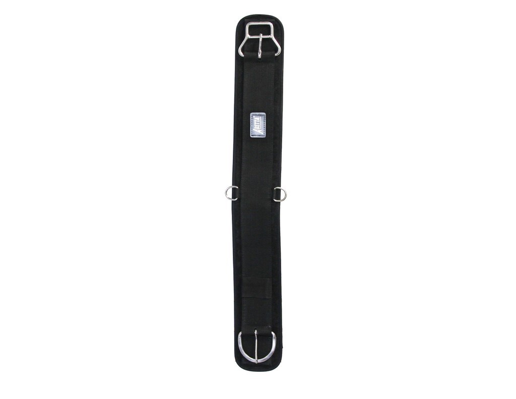 Abetta Western Girth Neoprene Double Ply Nylon Heavy Black 301591
