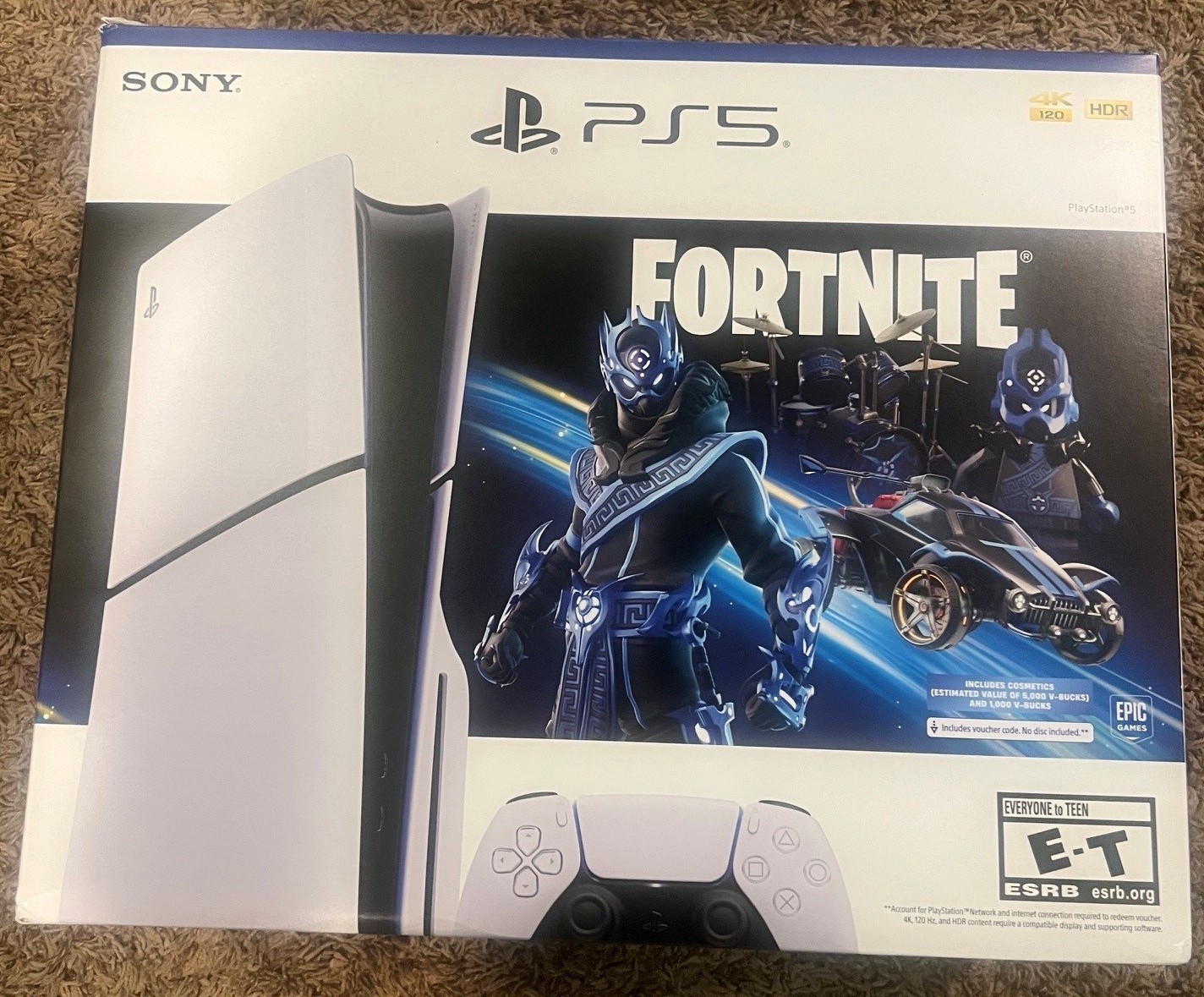 Sony PS5 1TB Video Game Console - White - Fortnite Colbalt Star Bundle
