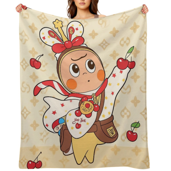 Twinkle Twinkle Large Sublimation Front Print Flannel Throw Blanket J1-246