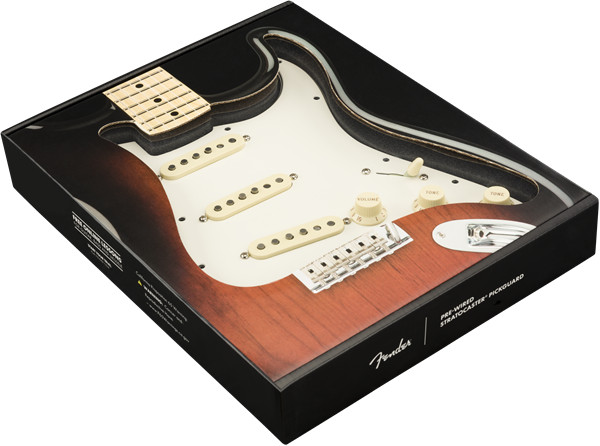 Genuine FENDER Pre-Wired TEX-MEX Loaded Strat 11-Hole Parchment Pickguard