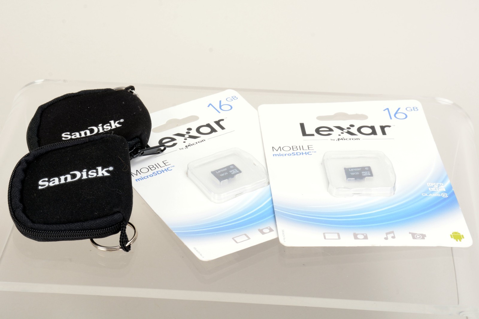 Lexar Mobile microSDHC 16GB Memory Card Class 10  - new   QTY=2