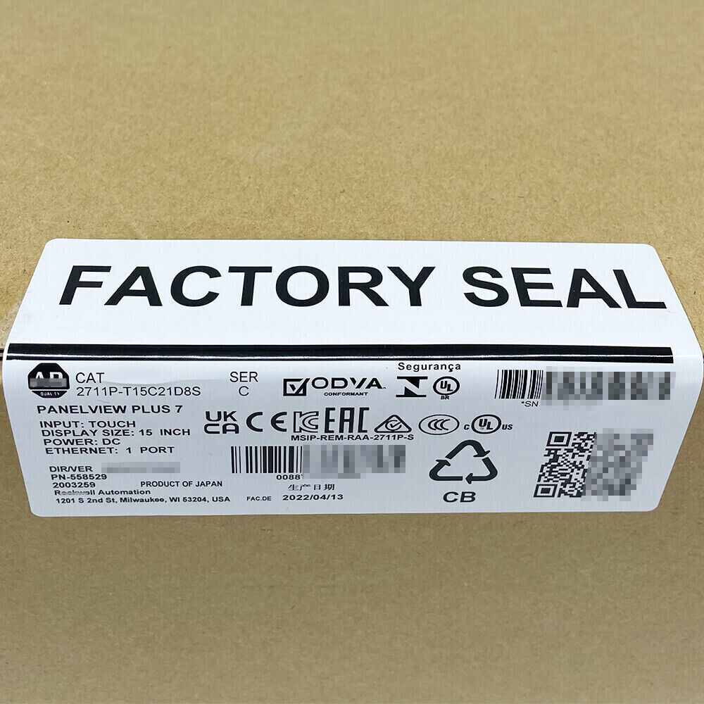 100% New AB 2711P-T15C21D8S HMI PanelView Plus 7 Standard Terminal