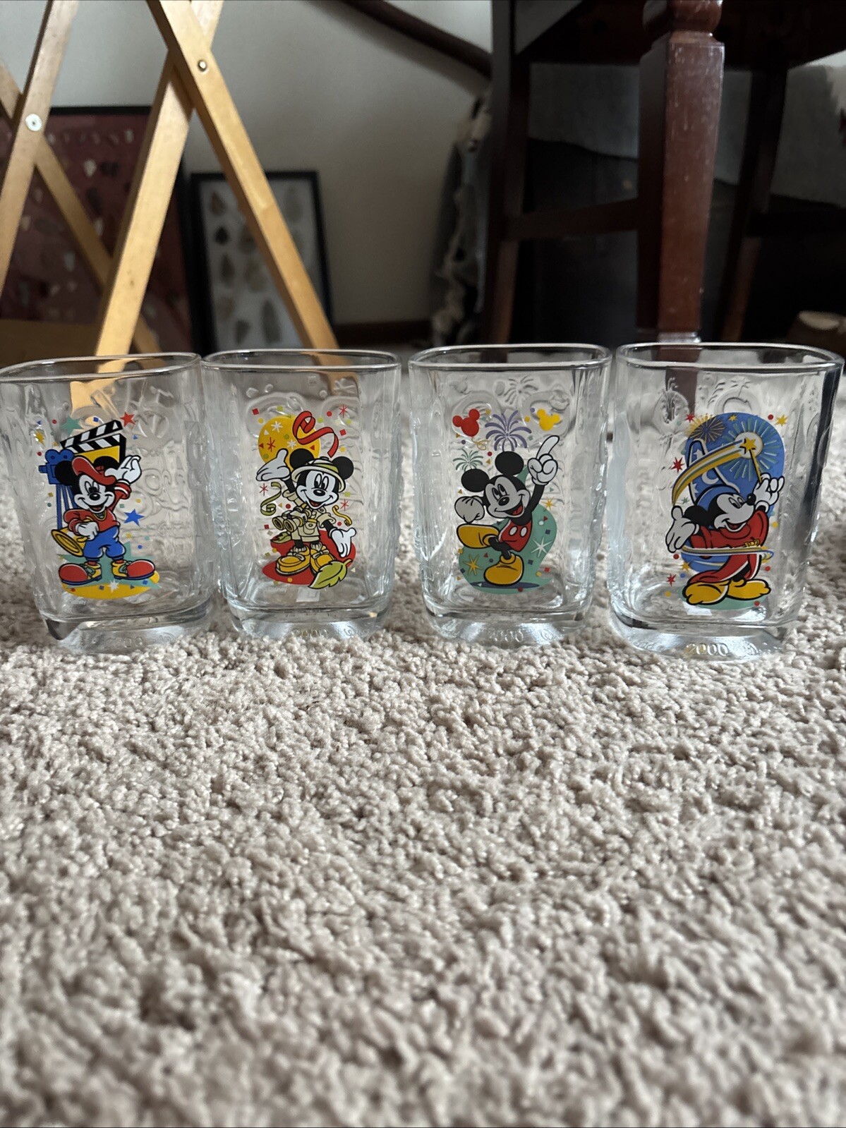 2000 McDonald’s Mickey Mouse Glasses Set Of 4