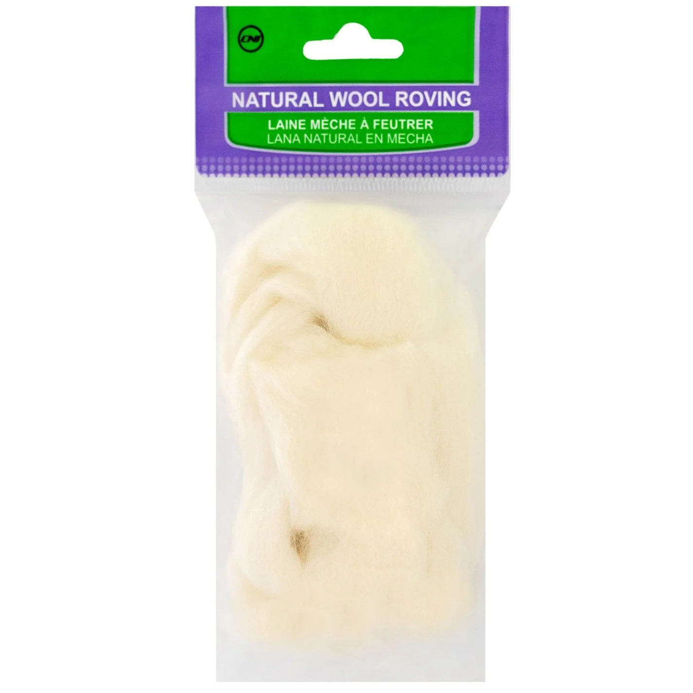 Clover - Natural Wool Roving .3oz, 7920NWR