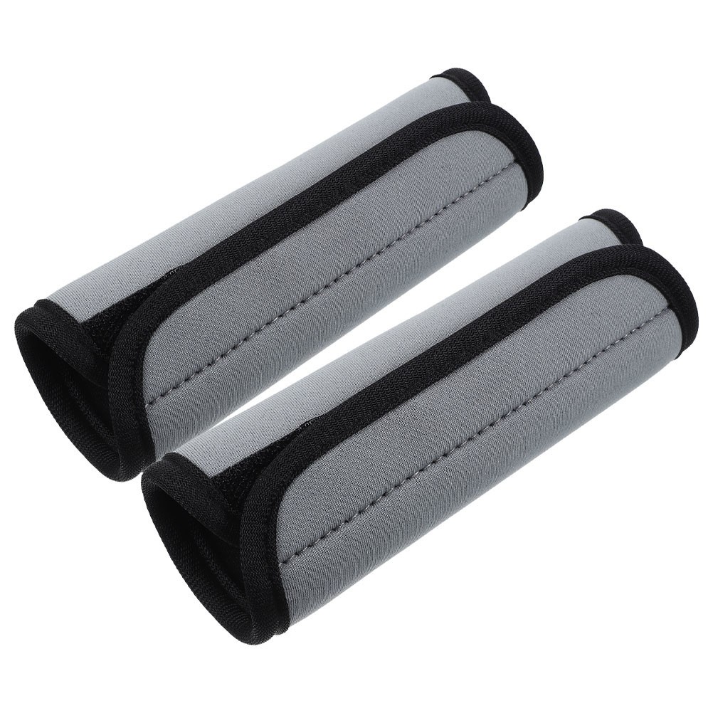 2Pcs Grey Handle Covers for Luggage Comfortable Suitcase Handle Wrap Accessories