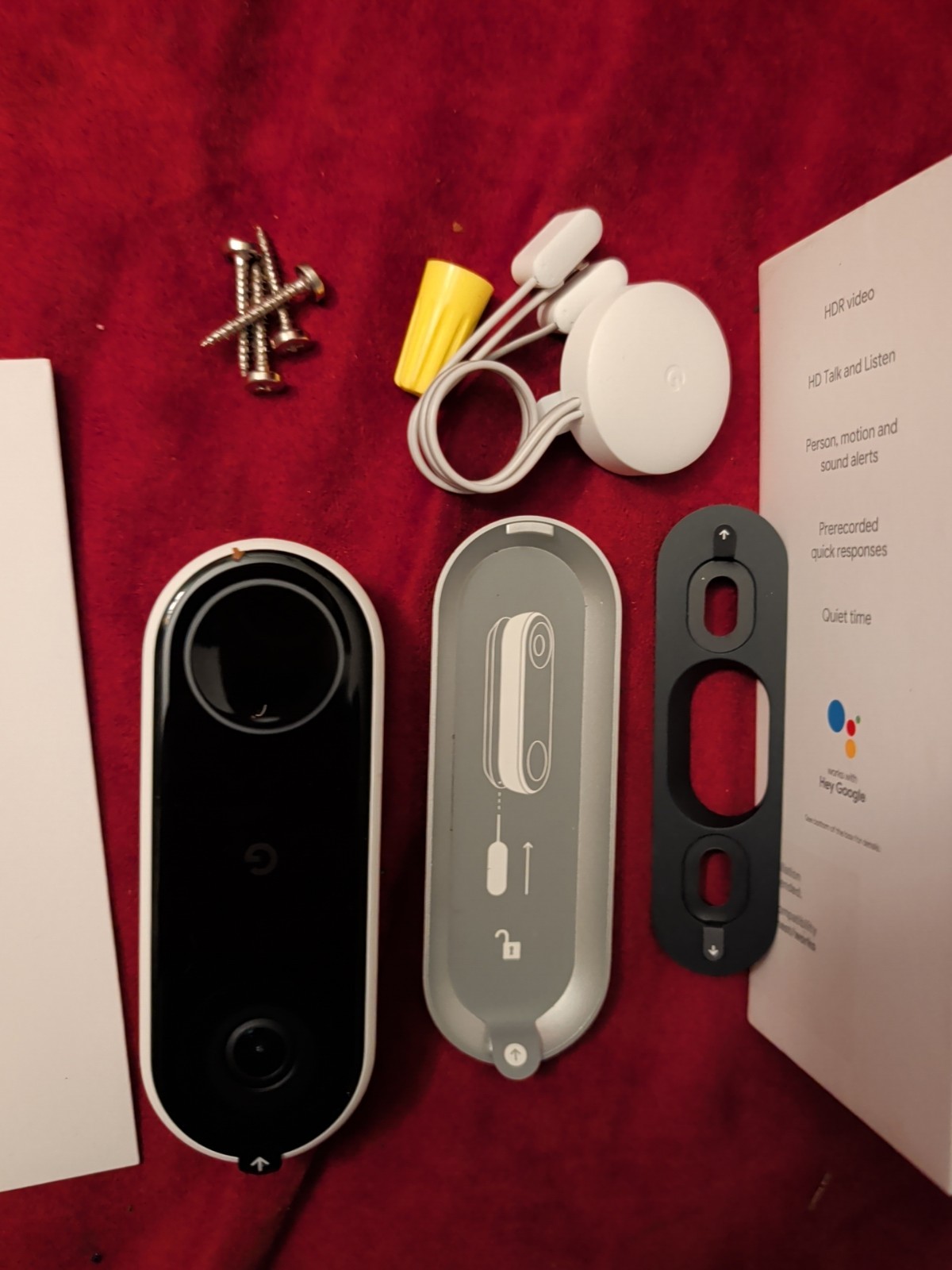 Nest Hello Video Doorbell HDR Full HD NC5100US