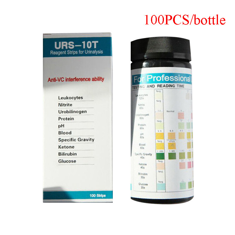 10 Parameters Urine Analysis Test Reagent Strips (10Box=1000Pieces Test Strips)